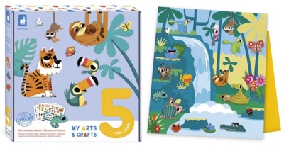 Gommettes et décors Jungle 5 ans